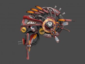 drone v5 red manga 3D Модель
