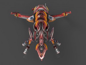 drone v5 red manga 3D Модель