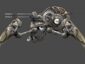 drone v6 spider scifi Modelo 3D