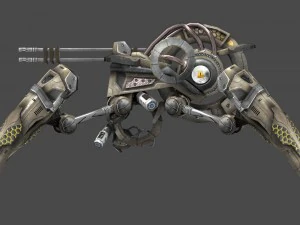 drone v6 ragno scifi Modello 3D