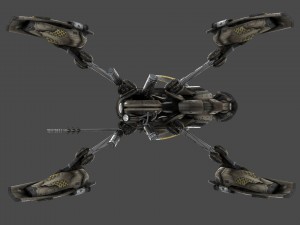 drone v6 spider scifi Modelo 3D