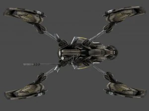 drone v6 ragno scifi Modello 3D