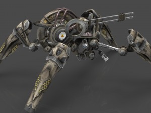 drone v6 spider scifi Modelo 3D
