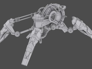 drone v6 spider scifi Modelo 3D