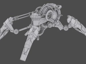 drone v6 ragno scifi Modello 3D