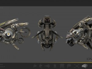 drone v7 scifi Model 3D
