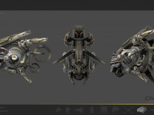 drone v7 scifi 3D Model