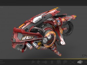 drone v7 red manga 3D 模型