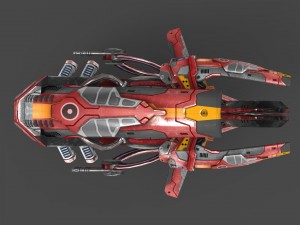 drone v7 red manga 3D Model