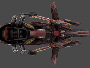 drone v7 red manga 3D Model