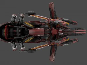 drone v7 red manga 3D Model
