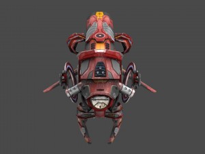 drone v7 red manga 3D Model