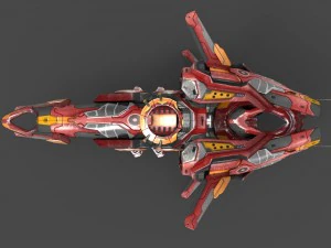 drone v8 red manga 3D Model