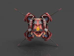 drone v8 red manga 3D Model