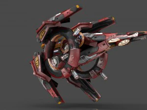 drone v9 red manga 3D Model