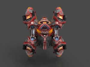 drone v9 red manga 3D Model