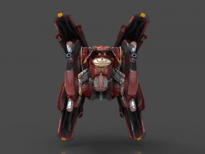 drone v9 red manga 3D Model