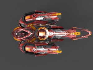 drone v9 red manga 3D Model