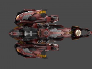 drone v9 red manga 3D Model