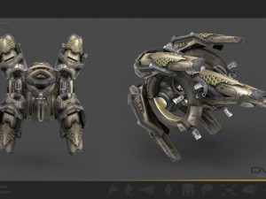 drone v9 scifi 3D Модель
