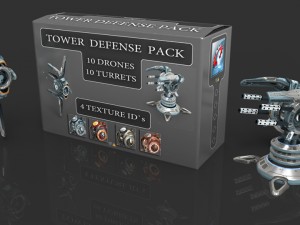 tower defense pack 3D Модель