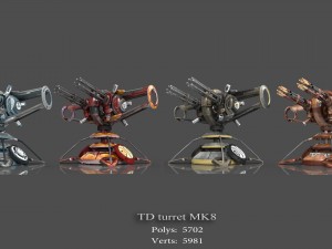 tower defense pack 3D Модель
