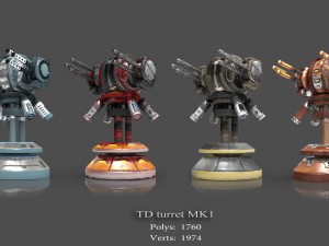 tower defense pack 3D Модель