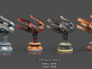 pack de d&eacute;fense de tour Modèle 3D