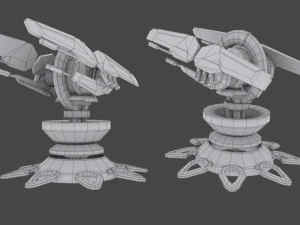 pack de d&eacute;fense de tour Modèle 3D
