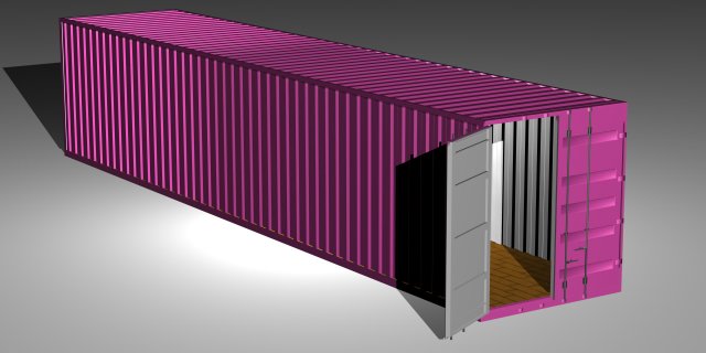 container Modèle 3D .c4d .max .obj .3ds .fbx .stl .blend 