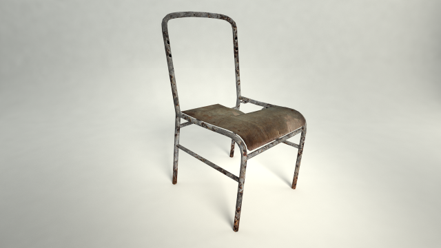 abandoned chair Modèle 3D .c4d .max .obj .3ds .fbx .stl .blend 