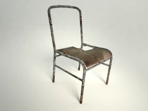 cadeira abandonada Modelo 3D