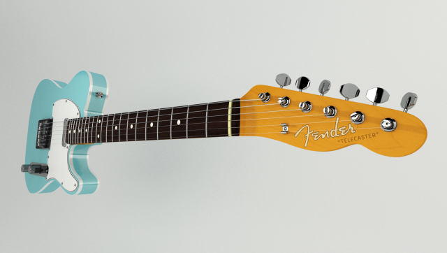 fender 62 telecaster bound rw ot Model 3D .c4d .max .obj .3ds .fbx .stl .blend 