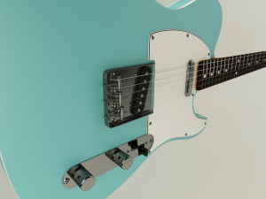 fender 62 telecaster bound rw ot Model 3D