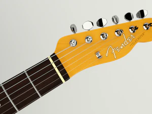 fender 62 telecaster bound rw ot 3D Model