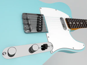 fender 62 telecaster bound rw ot 3D Model