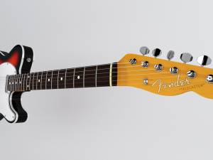 fender 62 telecaster bound rw 3cs 3D Model