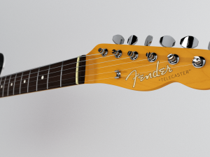 fender 62 telecaster bound rw 3cs Modèle 3D