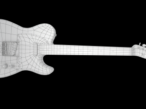 fender 62 telecaster bound rw 3cs Modèle 3D