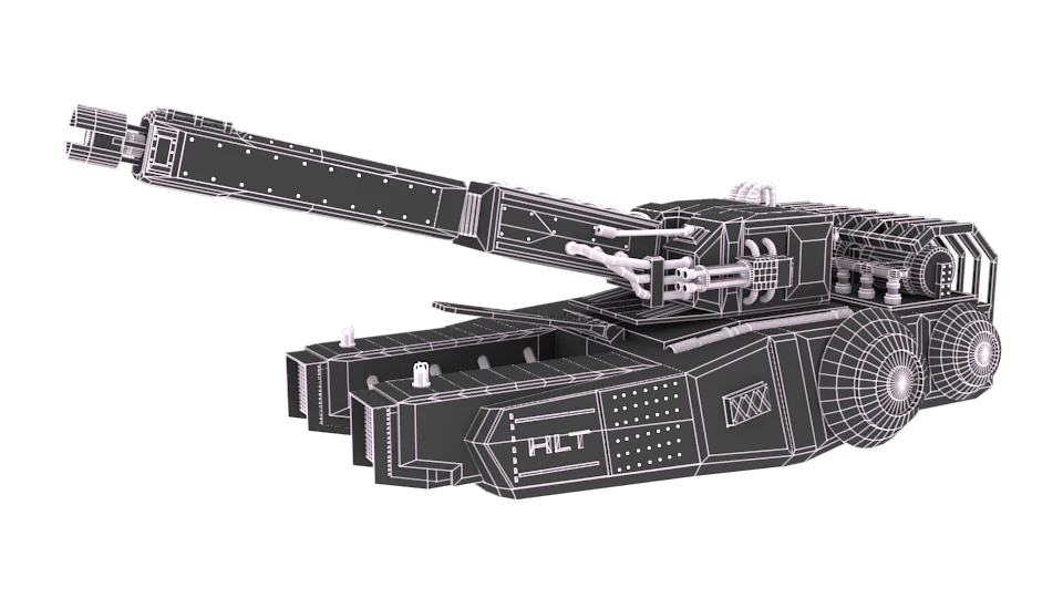 siege tank 3D Model .c4d .max .obj .3ds .fbx .stl .blend 