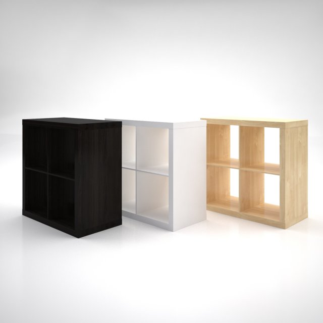 ikea kallax 3D Model .c4d .max .obj .3ds .fbx .stl .blend 