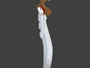 sword time clock 3D Model