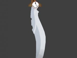 sword time clock 3D Model