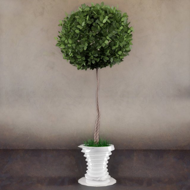tree vase 3D 模型 .c4d .max .obj .3ds .fbx .stl .blend 