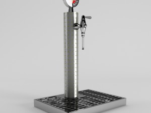 beer tap estrella galicia vrayforc4d Model 3D