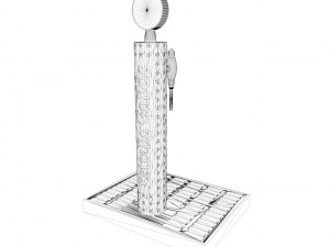 beer tap estrella galicia vrayforc4d Model 3D