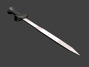 regular sword 3D 모델