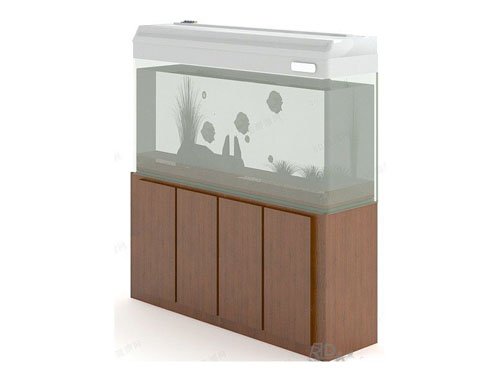 fish tank Model 3D .c4d .max .obj .3ds .fbx .stl .blend 