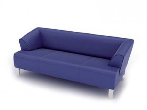 blue sofa Modèle 3D
