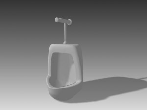 short urinal 3D Model